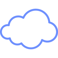 Down-like cloud filling for softness